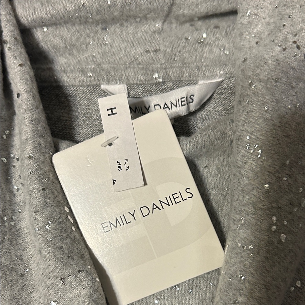 Cathy Daniels Gray Midi Dress with glitter s  ice medium
